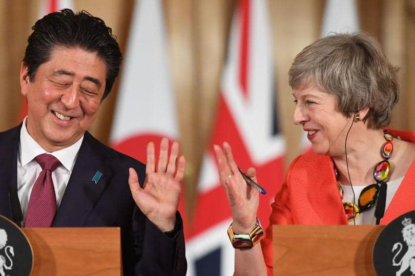 Abe May Hitachi Brexit