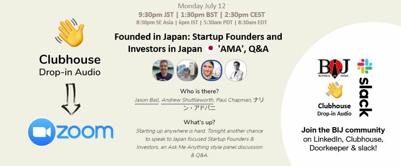 Founded In Japan: Startup Founders and Investors in Japan 'AMA', Q&A